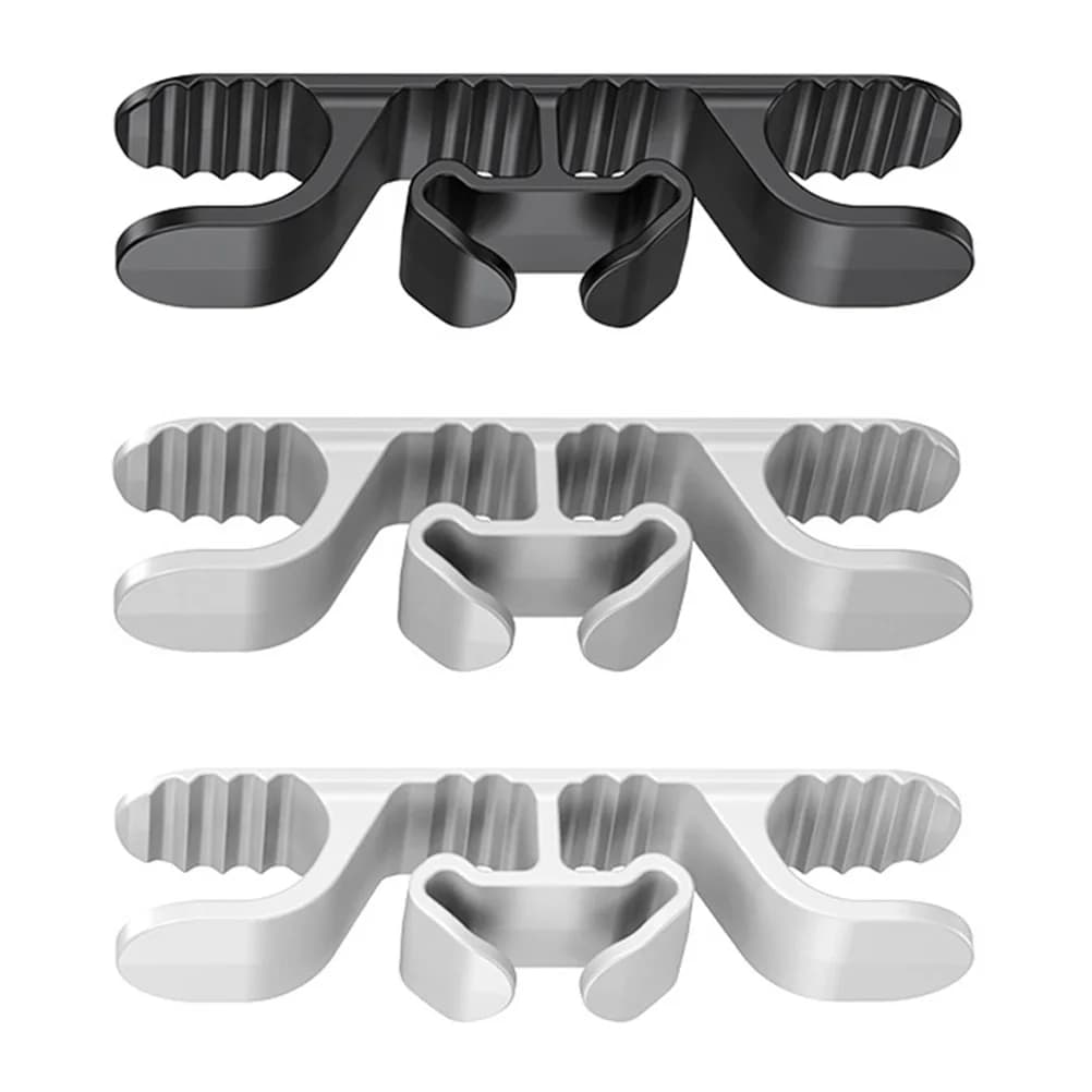 Supporto per organizer per cavi per elettrodomestici da 3 pezzi, facile installazione, gestione dei cavi a base di silicone per dispositivi da cucina, ambiente domestico ordinato