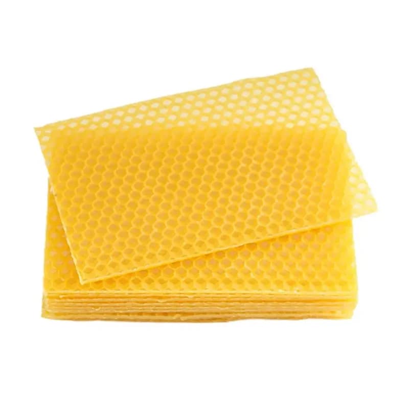 10PCS Honeycomb Beeswax Sheets Beekeeping Tools DIY Candle Making Craft Kits Handmade Honey Candle Making Full Bees Wax Sheets