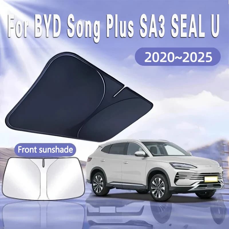 Per BYD Song Plus 2020 ~ 2025 SA3 Auto Visiera Parasole Parabrezza Anteriore Parasole Isolamento Termico Raffreddamento Estivo Accessori Auto Pieghevole