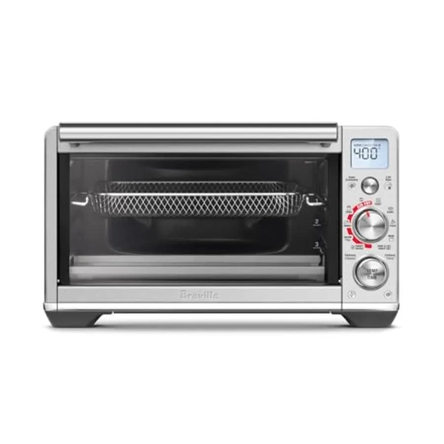 Smart Compact Oven with Function Stainless Steel Air Fryer Brushed, With Energy Saving Cooking and Uniform Heat Distribution