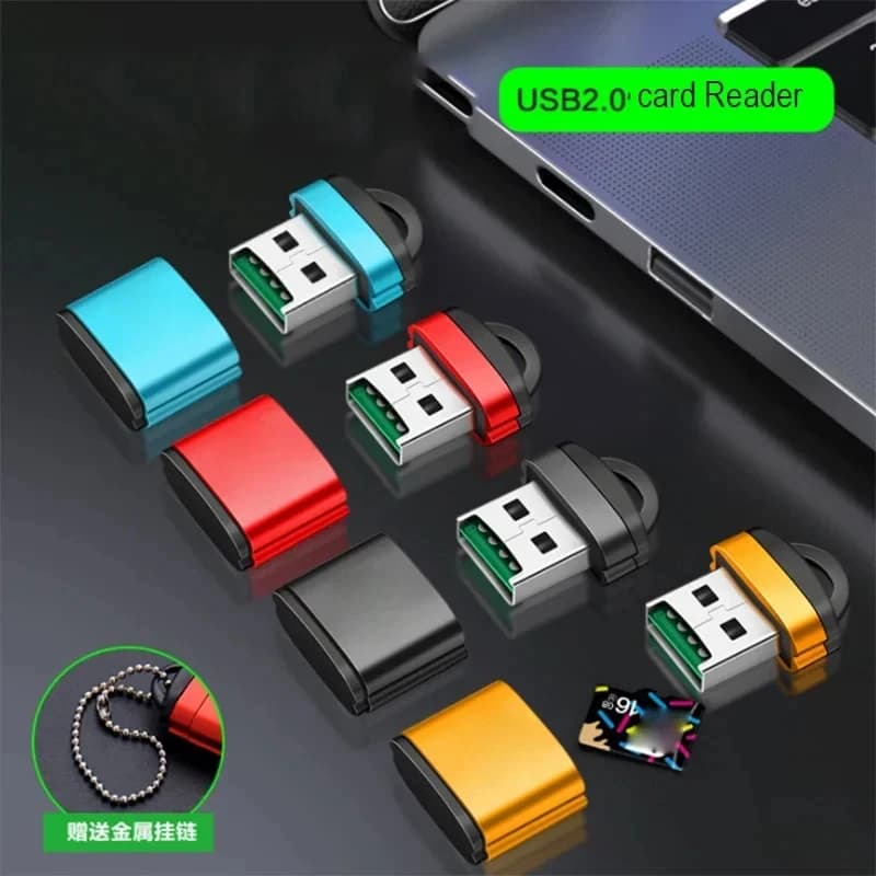 1/3/6Pcs USB TF Card Reader USB 2.0 Mini Mobile Phone Memory Card Reader High Speed USB Adapter For Laptop Accessories
