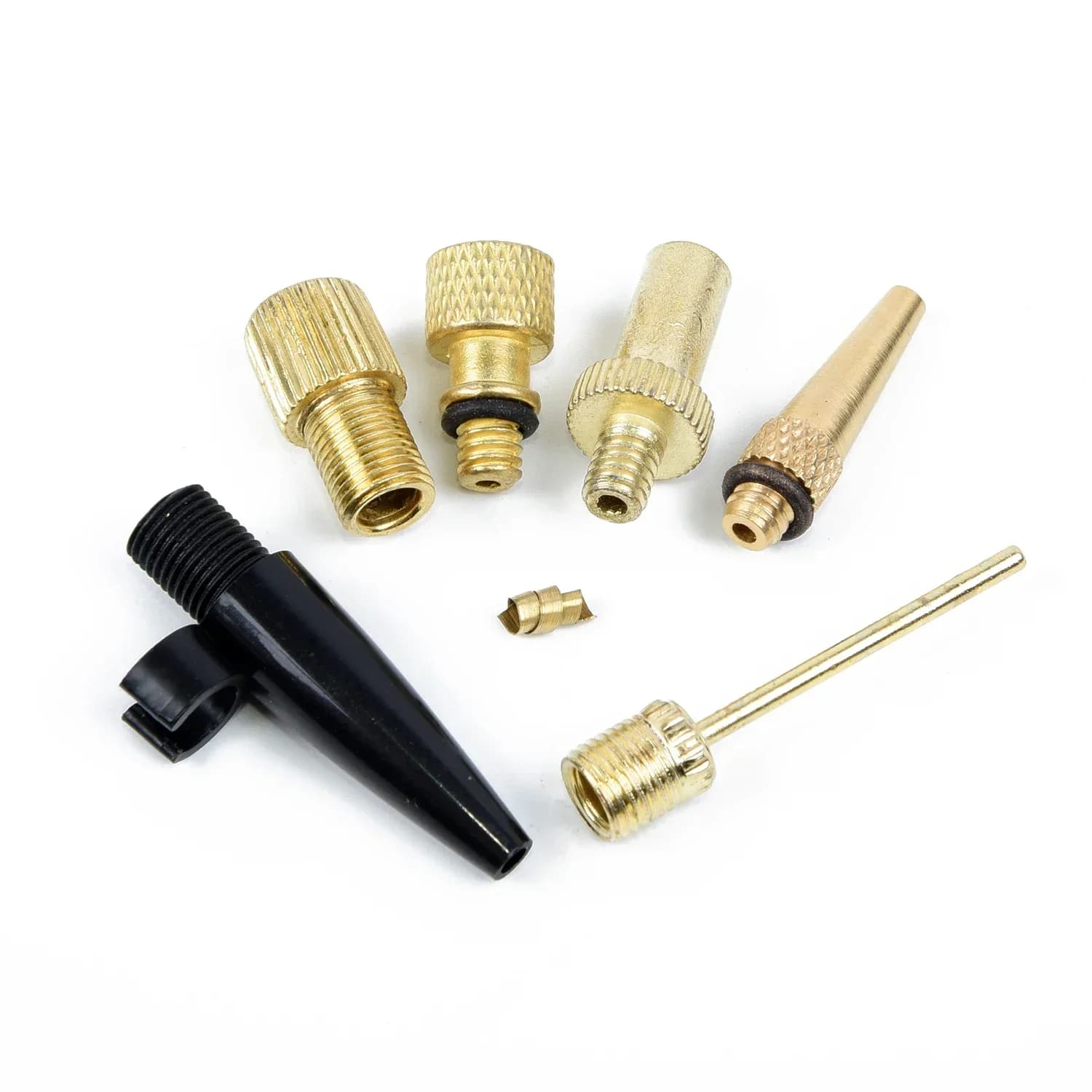 Soverup 6 pezzi adattatore valvola aria bicicletta kit ugelli ago gonfiabile adattatore valvola aria bici accessori pompa per calcio bicicletta