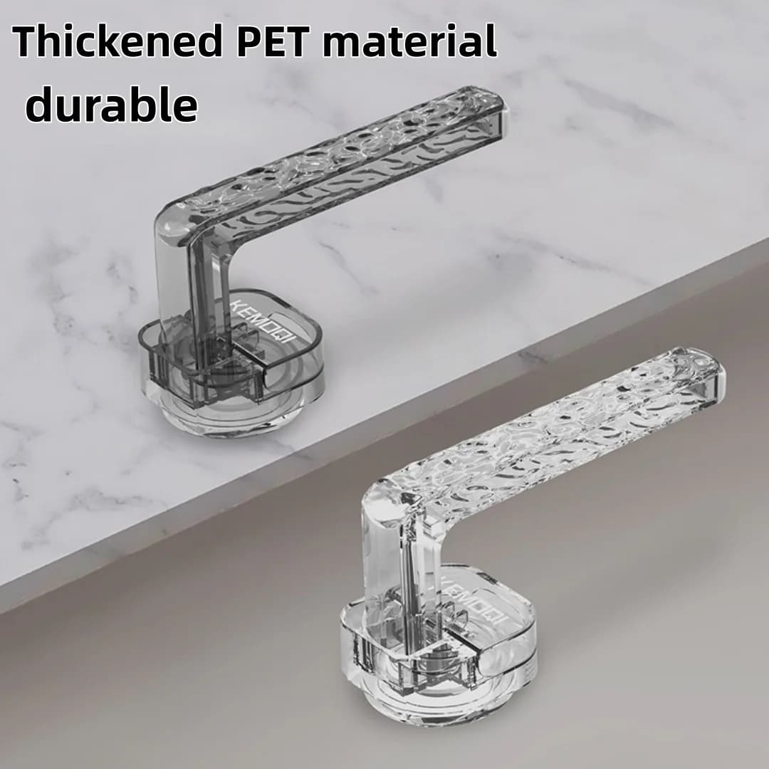 Multifunctional Suction Cup Cabinet Pull Clear Glacier Pattern No Drill Towel Bar Toilet Roll Holder Door Hook Bathroom Hardware