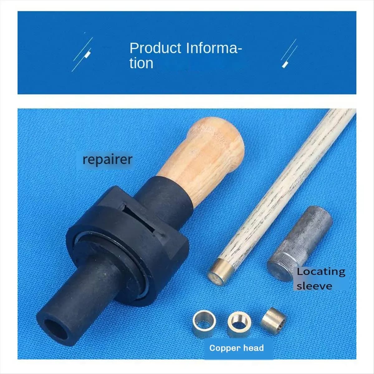 Strumento di fissaggio in rame T22C per puntali da snooker da 10 mm, accessori da biliardo e attrezzatura professionale per giocatori di pool