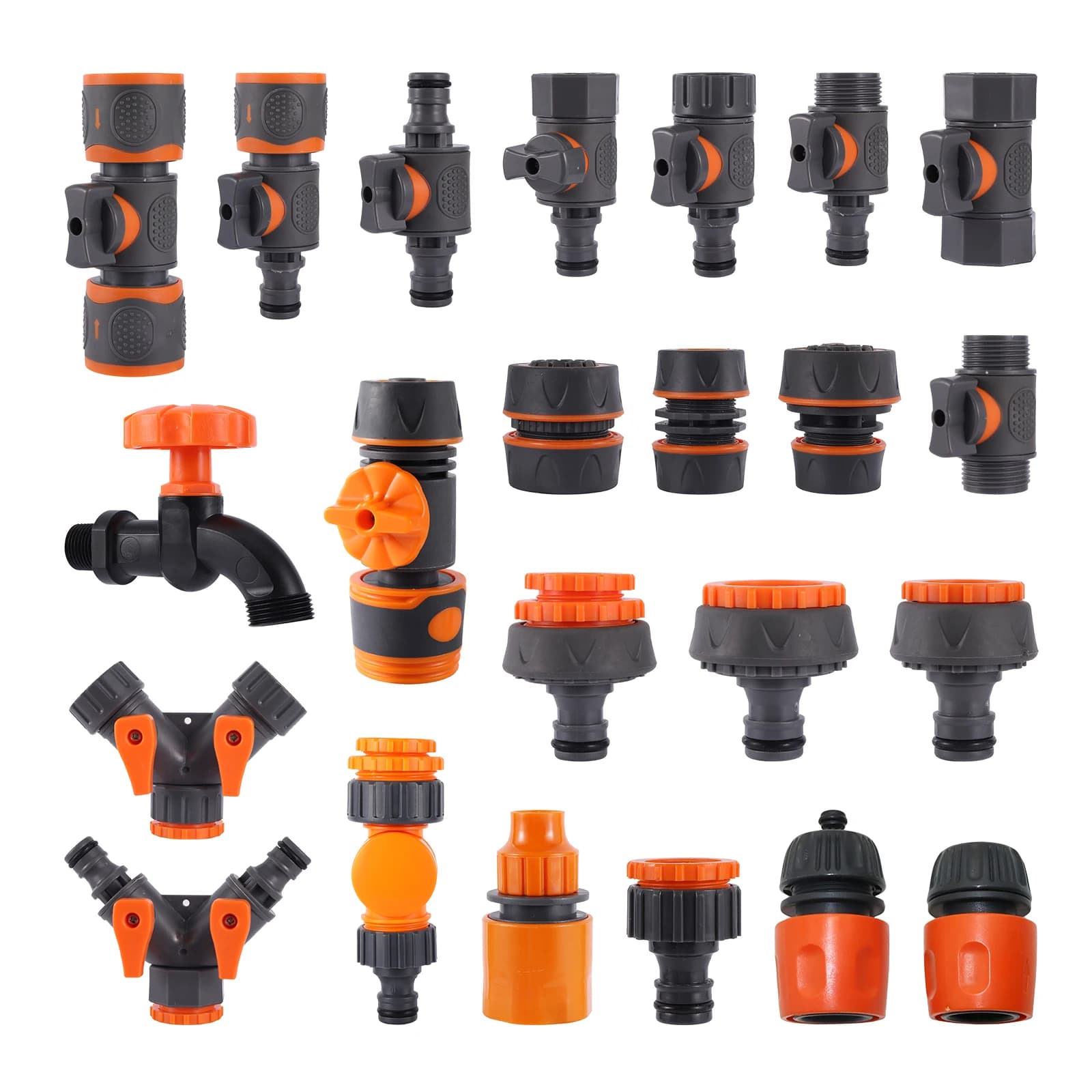 1/2 "3/4" 5/8 "Mangueira Garden Quick Connector Repair Valve Waterstop Waterstop Faucet Water Splitter Pipe Fitting for Pipes Quick Connection Municipality