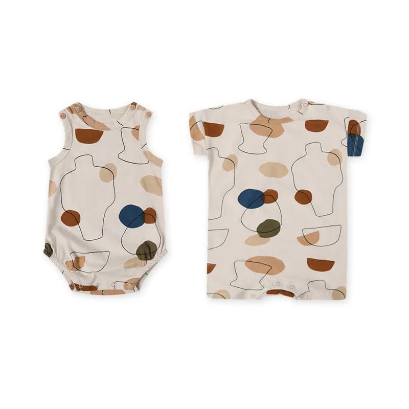 0-24M neonato neonato ragazza vestiti estate cotone pagliaccetto stampa Casual neonato tuta carino dolce vestito