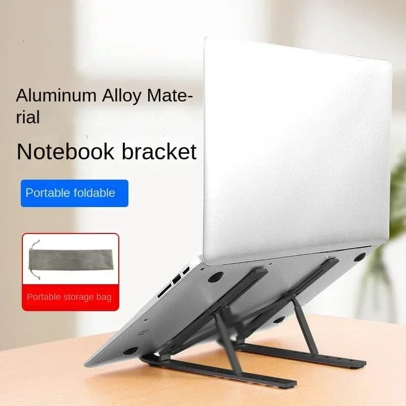 Foldable laptop stand with cooling and lift, computer stand, computer cooling rack aluminum alloy suspended base