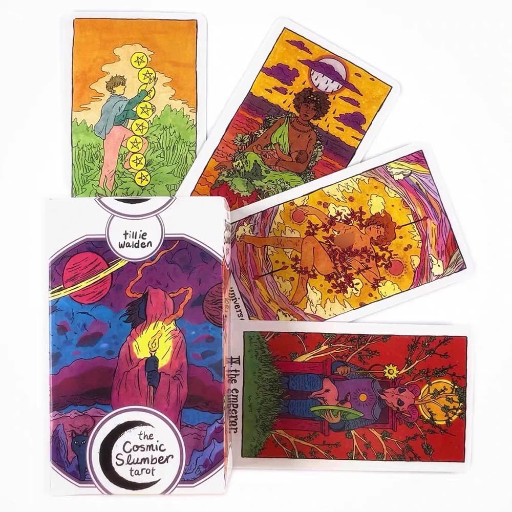 1 Mazzo di Carte dei Tarocchi 'Il Sonno Cosmico', Gioco da Tavolo per Feste, Carte per Divinazione e Previsione del Futuro, Gioco di Carte per Meditazione e Regali