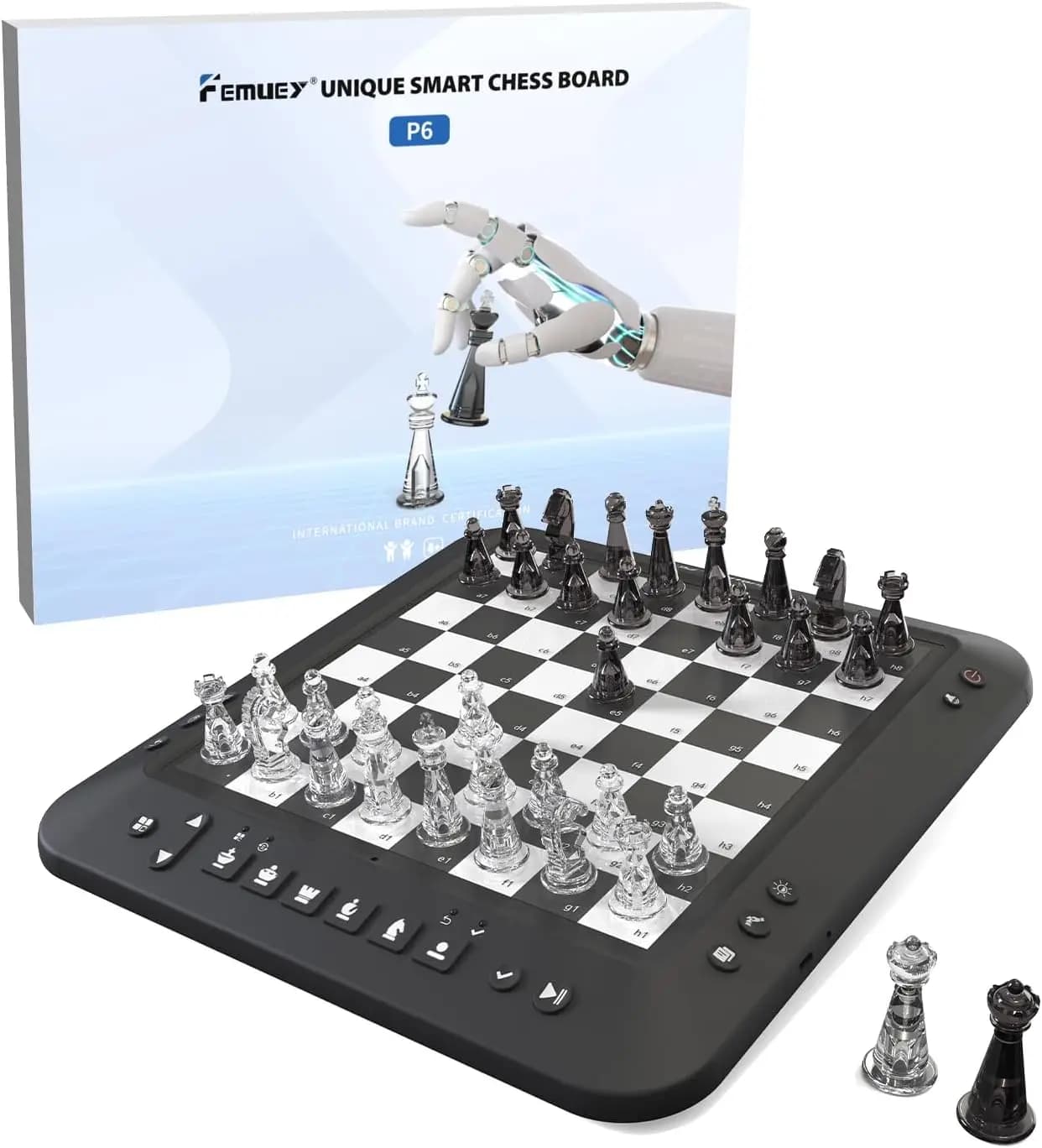 Electronic Chess Set Board Game Smart Chess Computer for Beginners Great Partner Play Practice