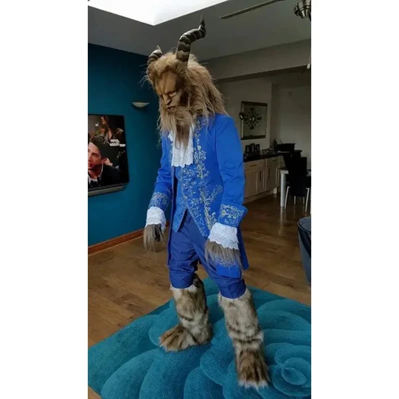 2026 Beauty Cos and the Beast Costume Prince Adam Cosplay Halloween Carnival Costumes For Adult EHKVQ