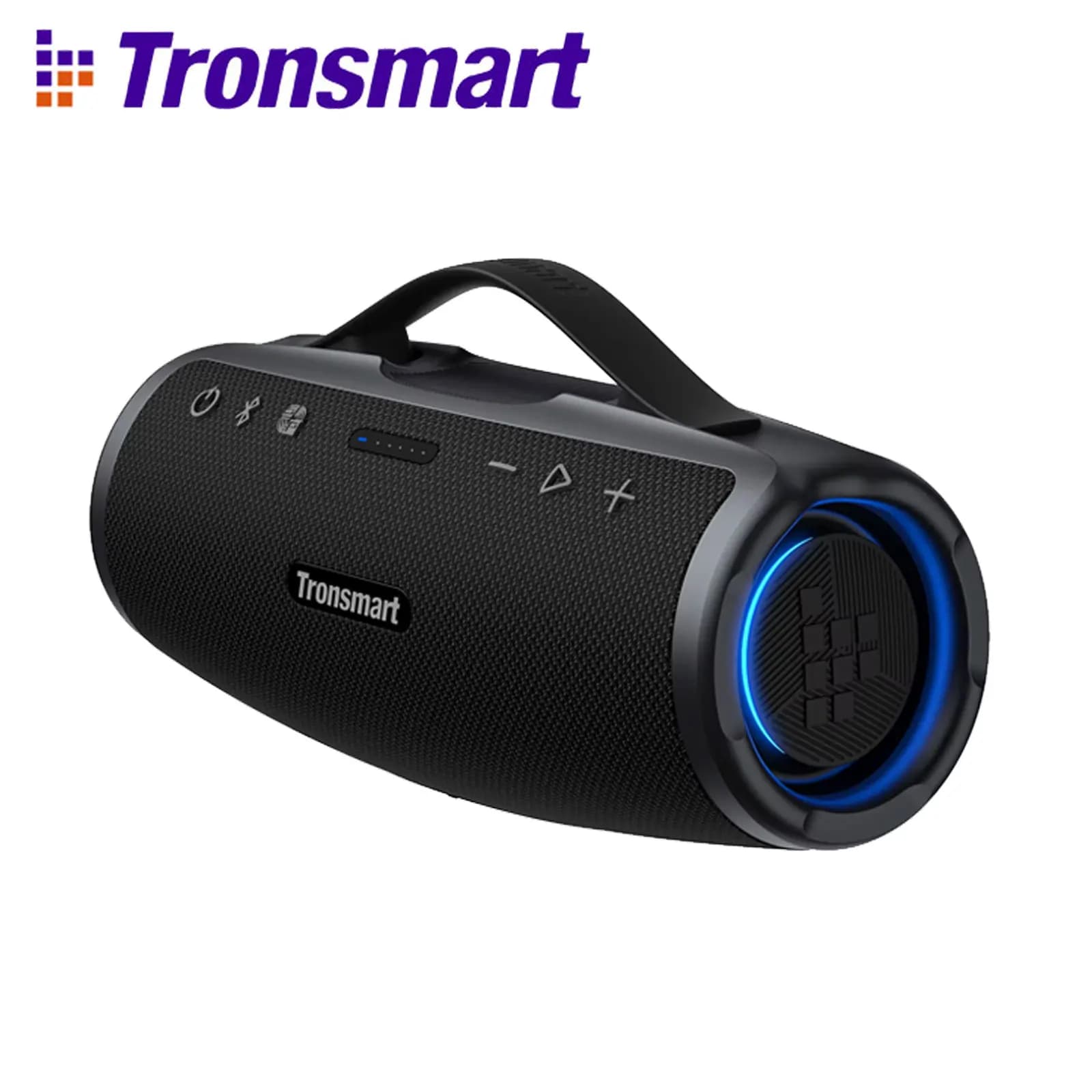 Tronsmart Mirtune S100 Bluetooth Speaker 50W Powerful Portable Speaker with IPX7 Waterproof, Retractable Handle, Built-in Powerbank