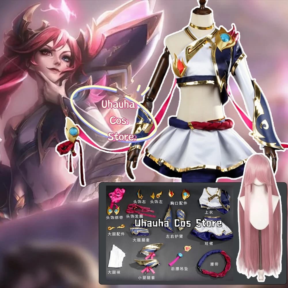 LOL jinx T1 champion Jinx cosplay costume JK Sailor Suit Battle Attire Game Halloween Women Uniform Role-playing Wig Suits