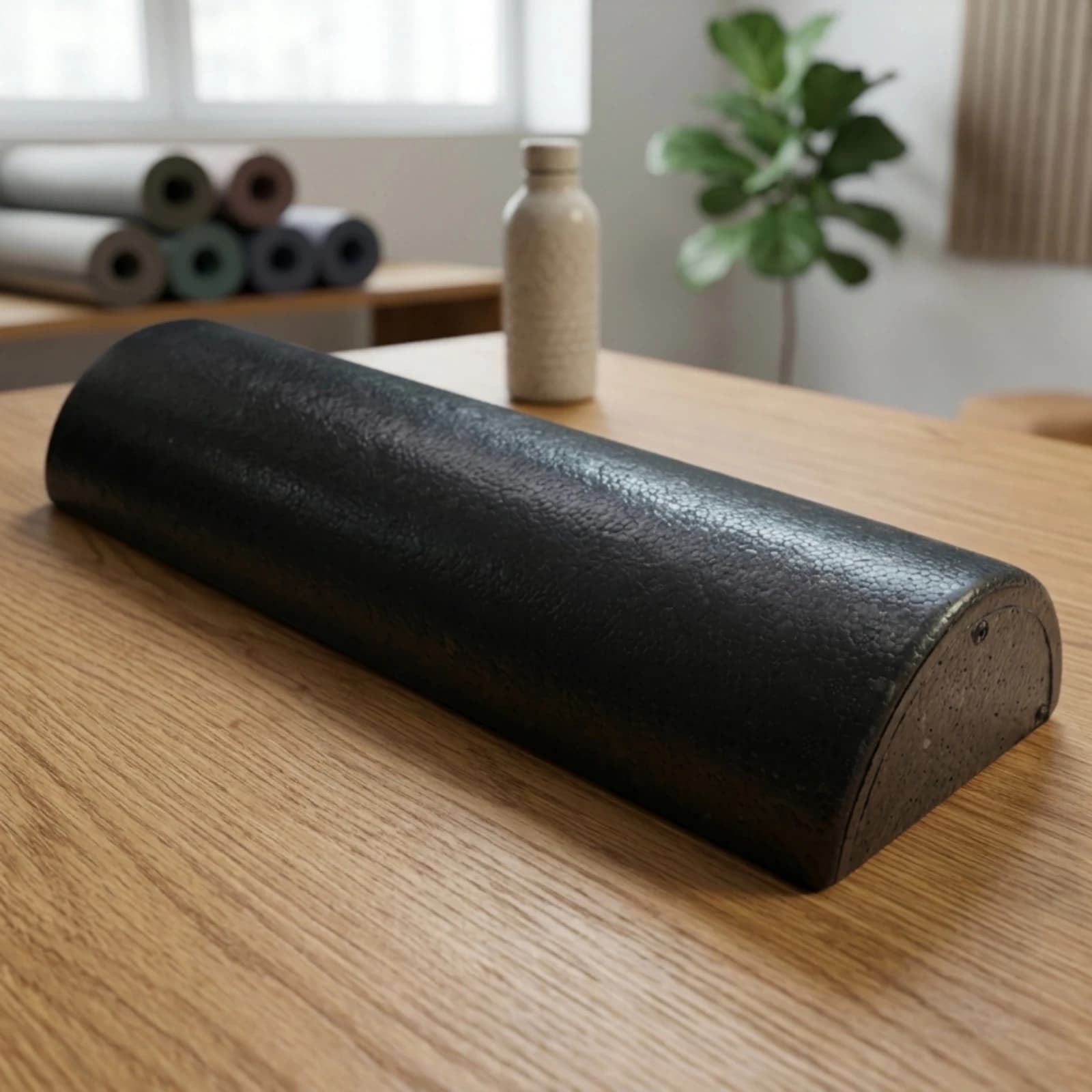 Half-Round Foam Roller High-Density Half Foam Roller Exercise Equipment Textured Supportive for Athletes
