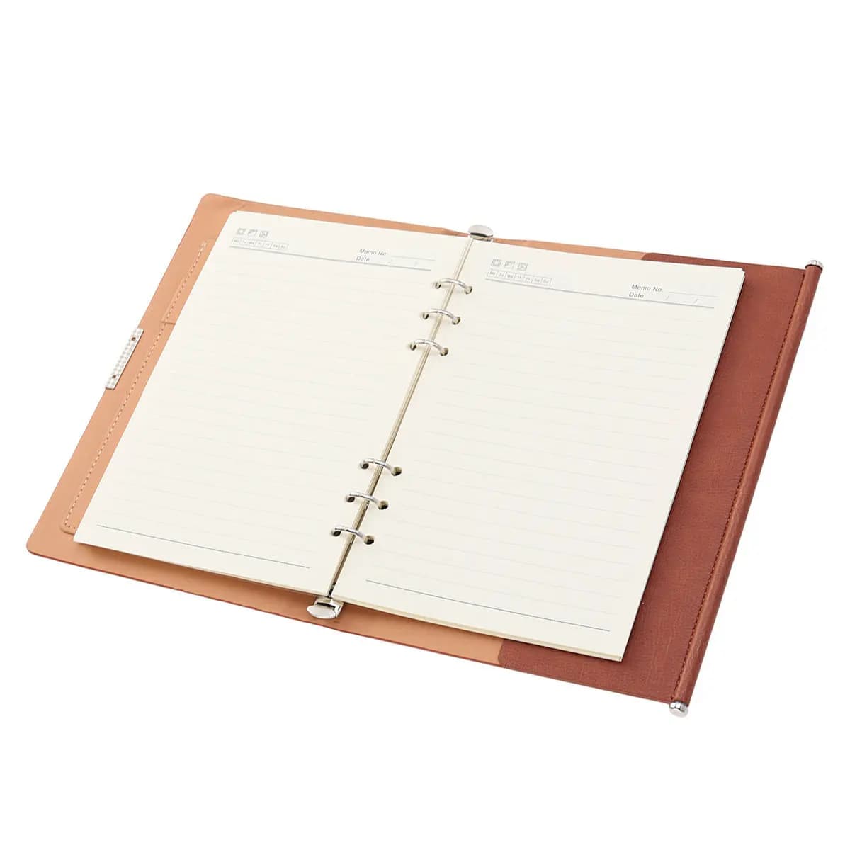PU Notebook A5 Brown Pocket Planner Portable Business Schedule Checklist Office Diary Student Notepad Pocket Notebook