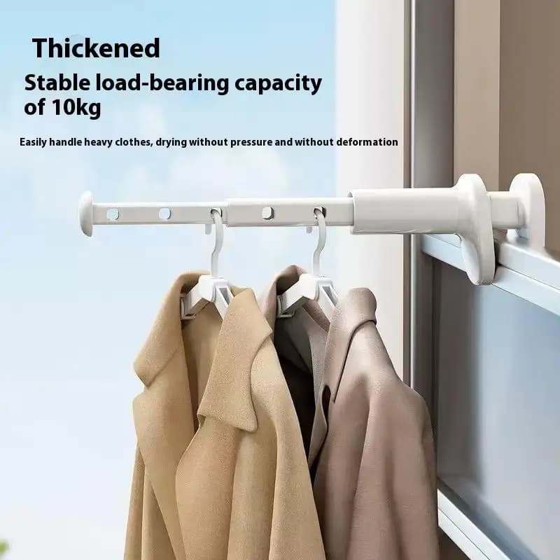 1pc window frame hanging portable clothes hanger sticker interior window clothes hangers house clothes hangers