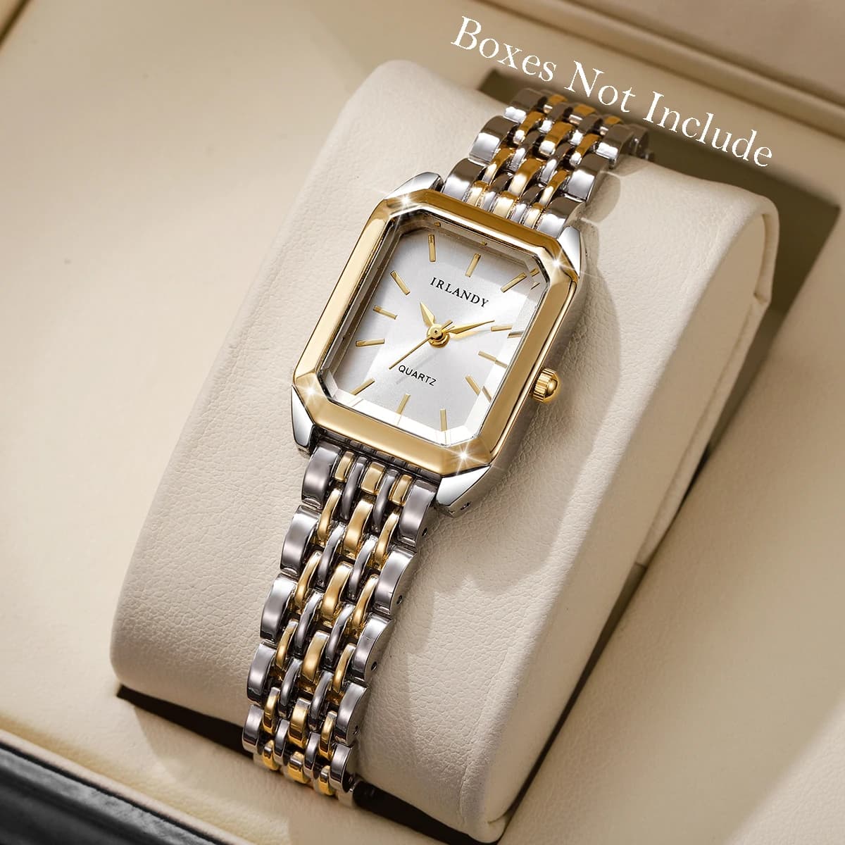 Fashionable Rectangular Women's Watch Quartz Wrist Watch With Steel Strap Reloj Mujer Gift Girl Watch (No Box)