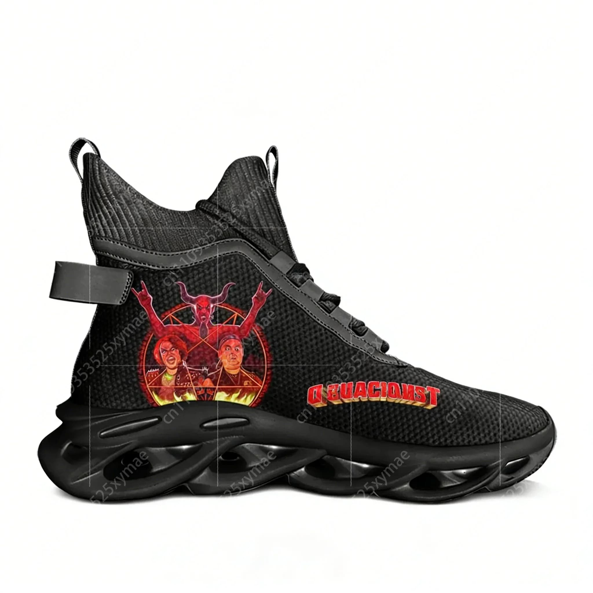 Tenacious D Rock Band High Top Flats Sneakers Motorcycle Tour Scarpe casual da uomo e da donna Scarpe da corsa Calzature personalizzate