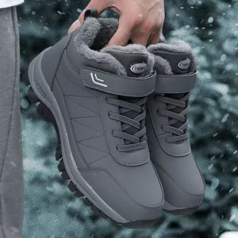 Scarpe Invernali Calde da Uomo, Stivali da Neve Antiscivolo, Scarpe in Cotone per Escursioni sulla Neve, Nuove Sneakers Casual Resistenti all'Usura
