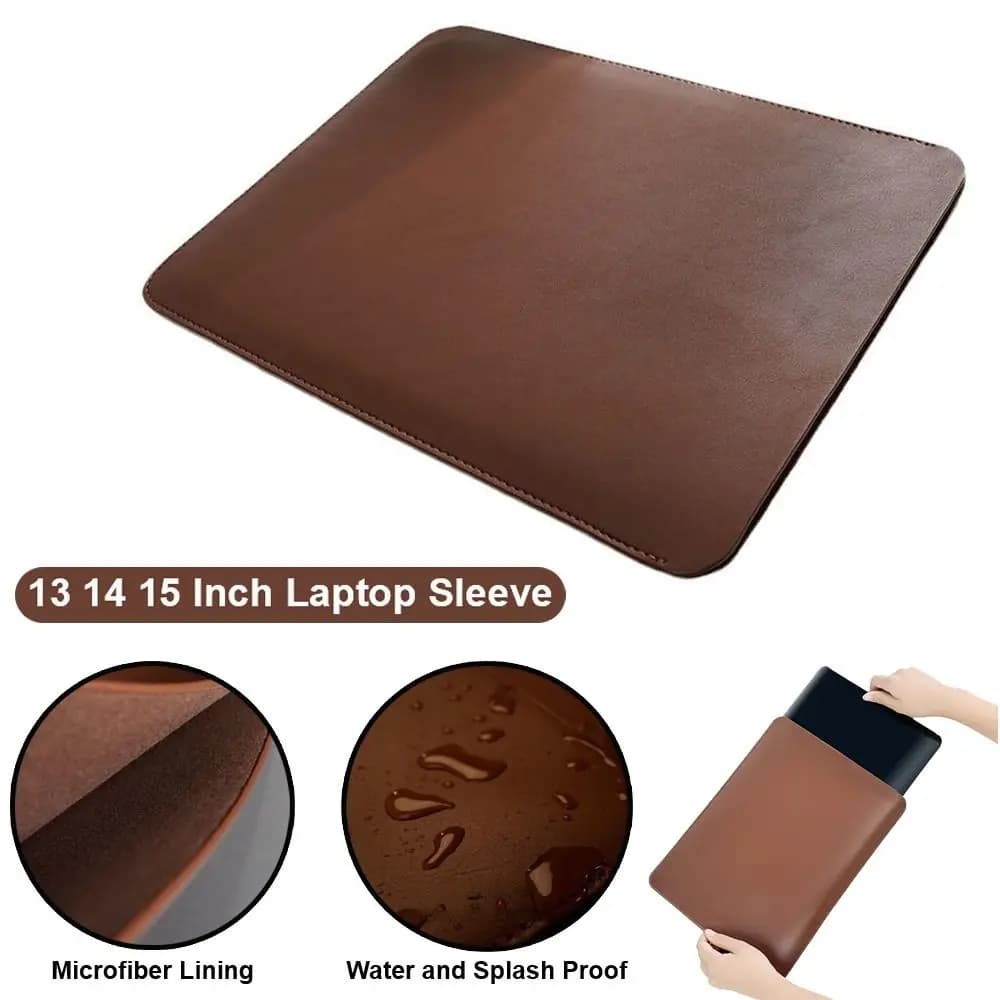 Custodia per Laptop da 13 14 15 Pollici in Pelle PU Impermeabile e Antispruzzo per Notebook Lenovo Dell