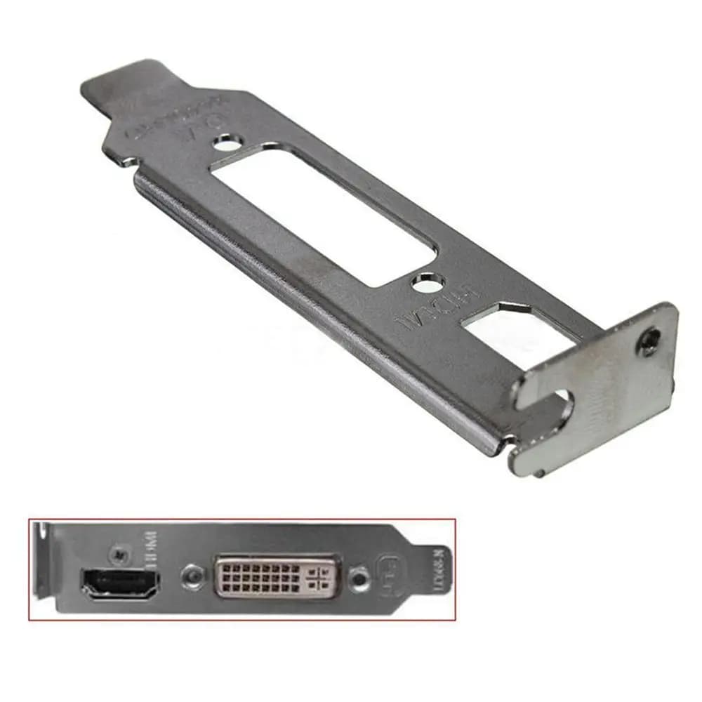 Adattatore per staffa a basso profilo Porta Dvi compatibile con HDMI per set di schede video grafiche a mezza altezza Nuovo 2025