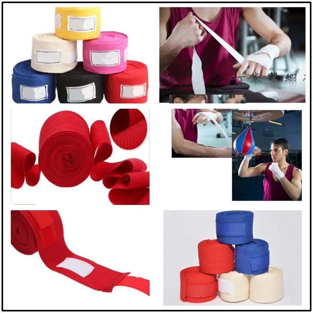 1.5/2/3/5M Boxing Sports Wraps Bandage Kick Boxing Mma Muay Thai Hand Wrap Belt Combat Training Handguard Elastic Bandage