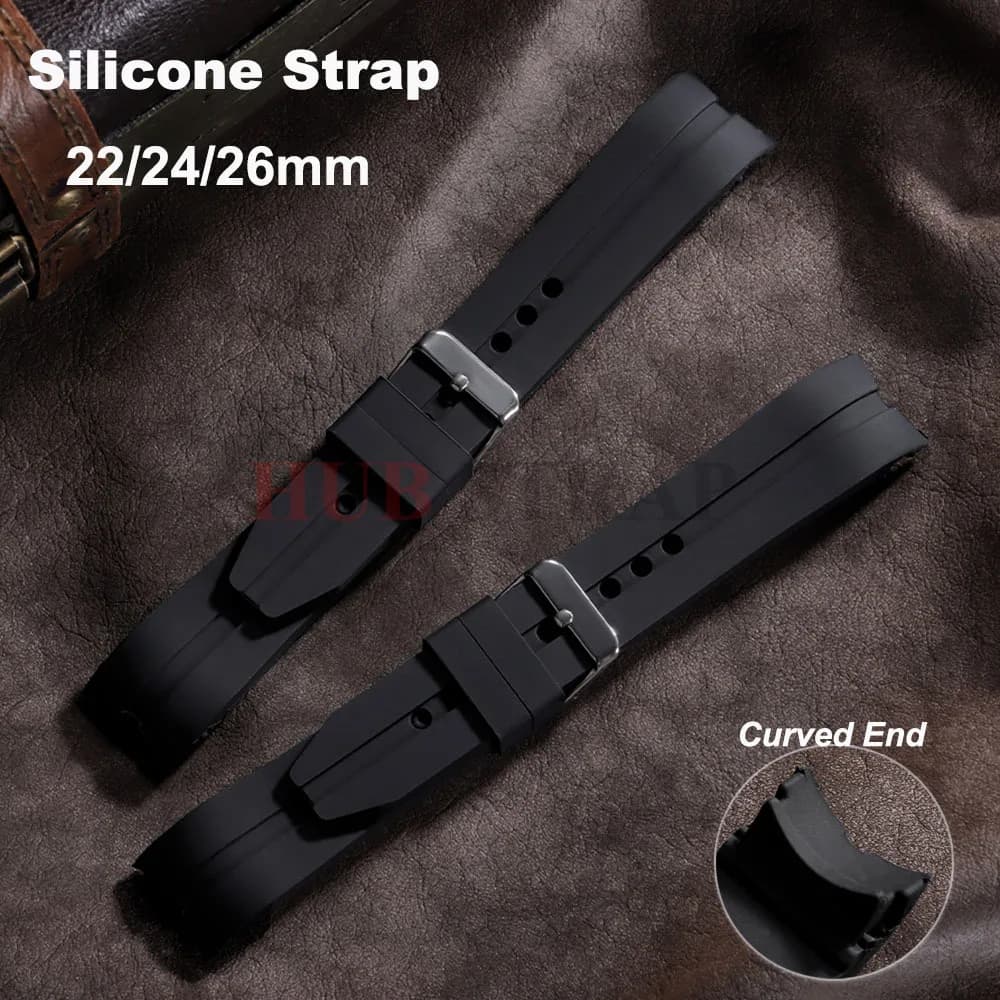 22mm 24mm 26mm cinturino in silicone per Seiko cinturino in gomma impermeabile cinturino sportivo universale per uomo donna accessori per orologi