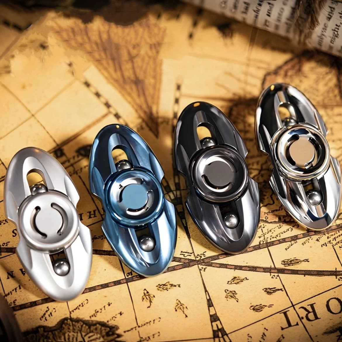 ZERO 01EDC Giocattoli Fidget Slider Lega di zirconio Spinner Metallo Anti Ansia Sensoriale ADHD Focus Adulti Portatile