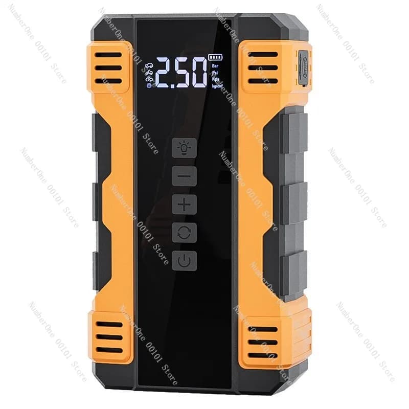 Avviatore di emergenza per auto con gonfiatore pneumatici integrato - Alimentatore di emergenza per batteria 12V