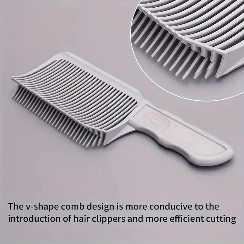 Fading Comb Professional Barber Clipper Blending Flat Top Hair Cutting Comb For Men Heat Resistant Fade Brush Salon Styling Tool