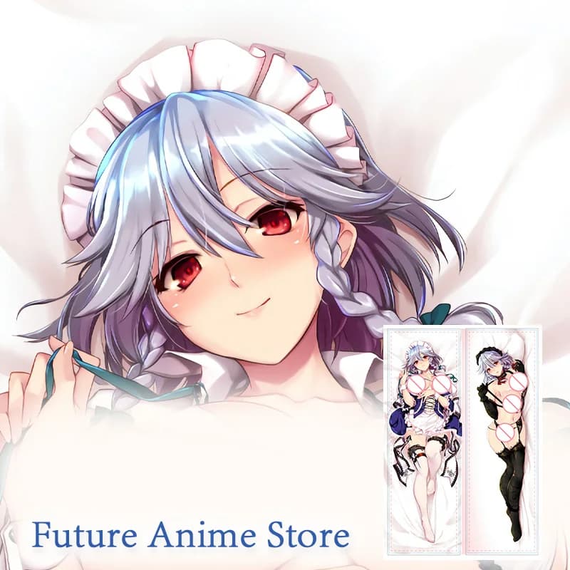 Dakimakura Anime Izayoi Sakuya Touhou cuscino per il corpo a grandezza naturale con stampa fronte-retro