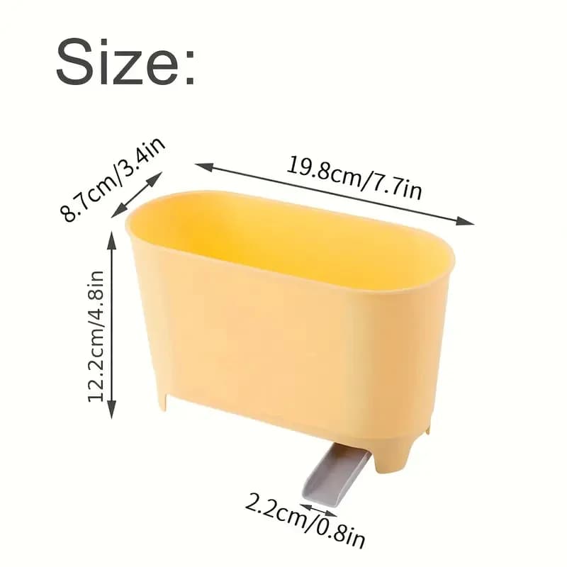 1PC lavello scarico bidone della spazzatura, filtro residuo residuo di rifiuti alimentari, filtro di separazione a secco e a umido bidone della spazzatura, colore casuale, casa Su