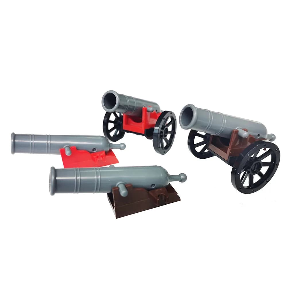 Parti di mattoni 2527 conchiglie di cannone per armi per figura accessorio per forza terrestre Brick link blocco da costruzione fai-da-te assemblare particelle set di mattoni