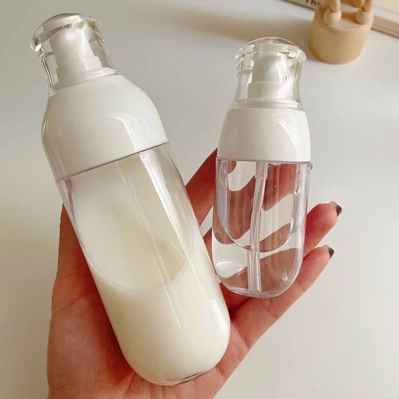 4 stili di plastica crema shampoo pompa bottiglia portatile riutilizzabile bottiglie di lozione contenitore olio essenziale strumenti da viaggio cosmetici vuoti