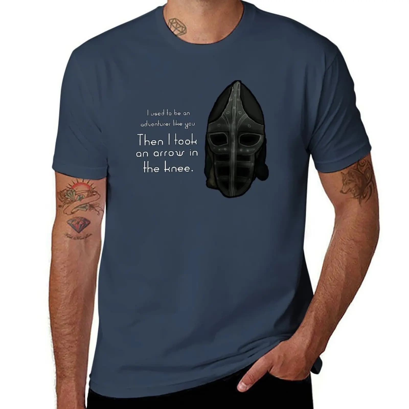 2025 new model Then I Took an Arrow in the Knee T-Shirt cute tops quick drying mens graphic t-shirts funny