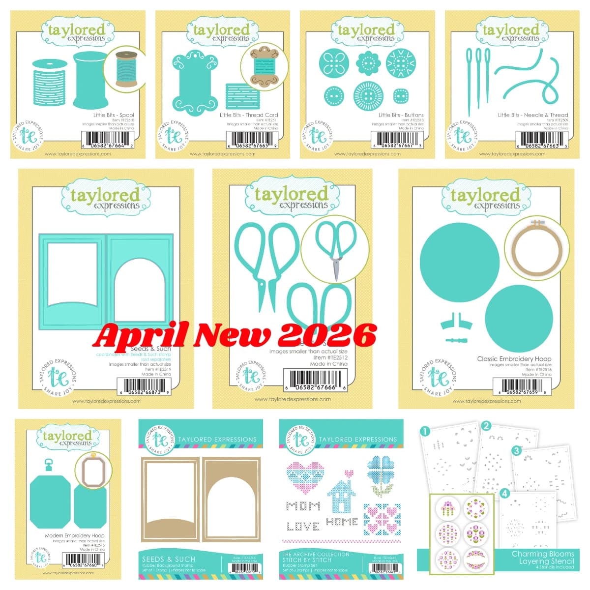 Embroidery Hoop Die Set Sew Essential Scrapbooking Decoration Stamps Stencils DIY Gift Card Craft Stitch Metal Cutting Dies Mold