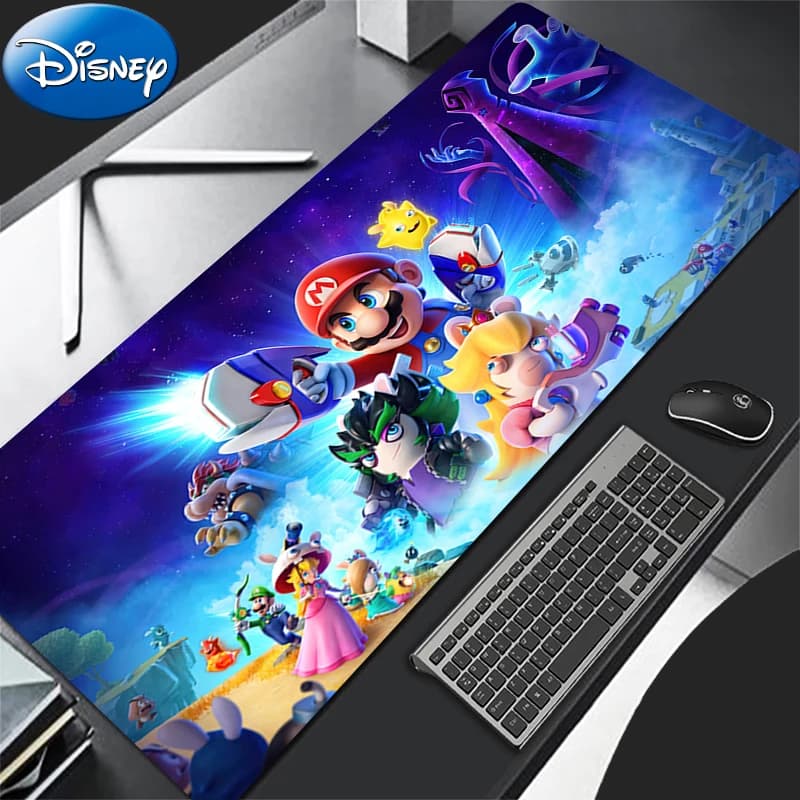 Tappetino per mouse 90x40 cm M-Mario, tappetino da scrivania per PC, tappeto per computer da ufficio, tappetino per tastiera, accessori da gioco, tappetino per mouse per giocatori di e-sport