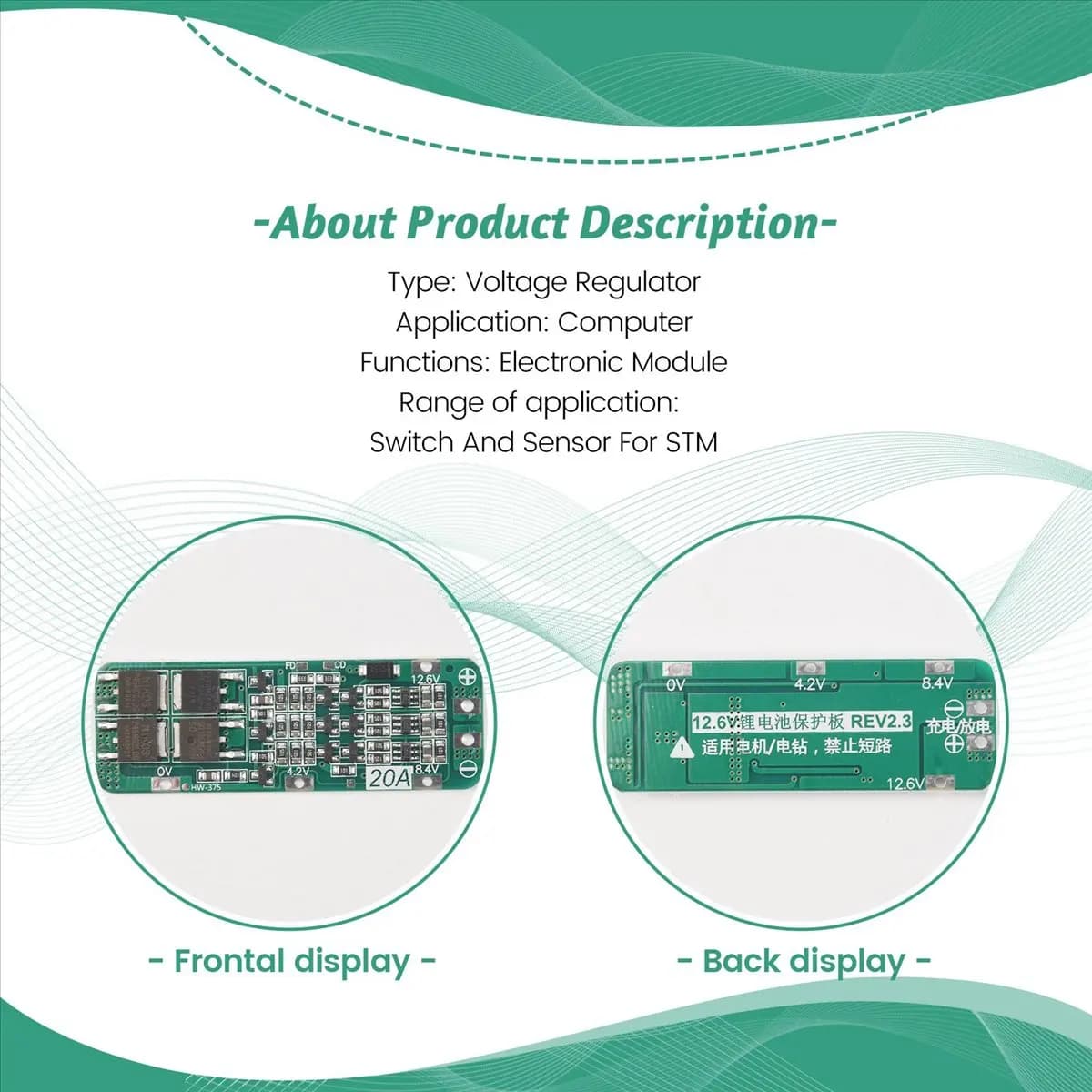 ABFS 10Pcs 3S 20A 18650 Li- Lithium Battery Charger Module Protection Board PCB 11.1V 12V 12.6V Module