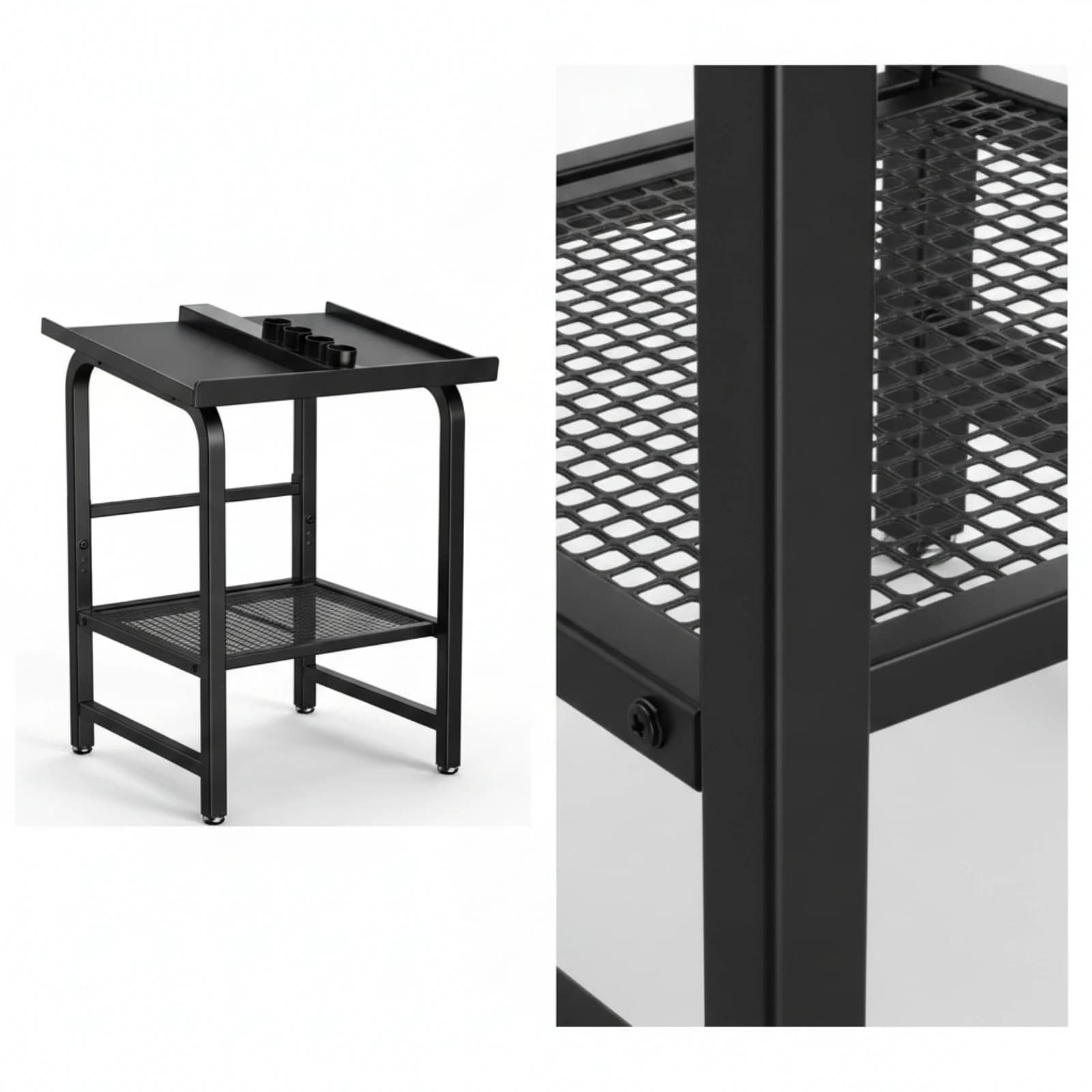 Dumbbell and Kettlebell Storage Rack Slanted Dumbbell and Kettlebell Rack Heavy-Duty Space-Saving for Home Gym Owners