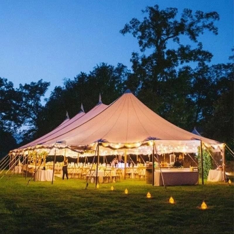 Tende per Matrimoni e Feste High Peak con Pareti Laterali Impermeabili, Tenda da Festival per 300 Persone per Eventi e Campeggio in Offerta