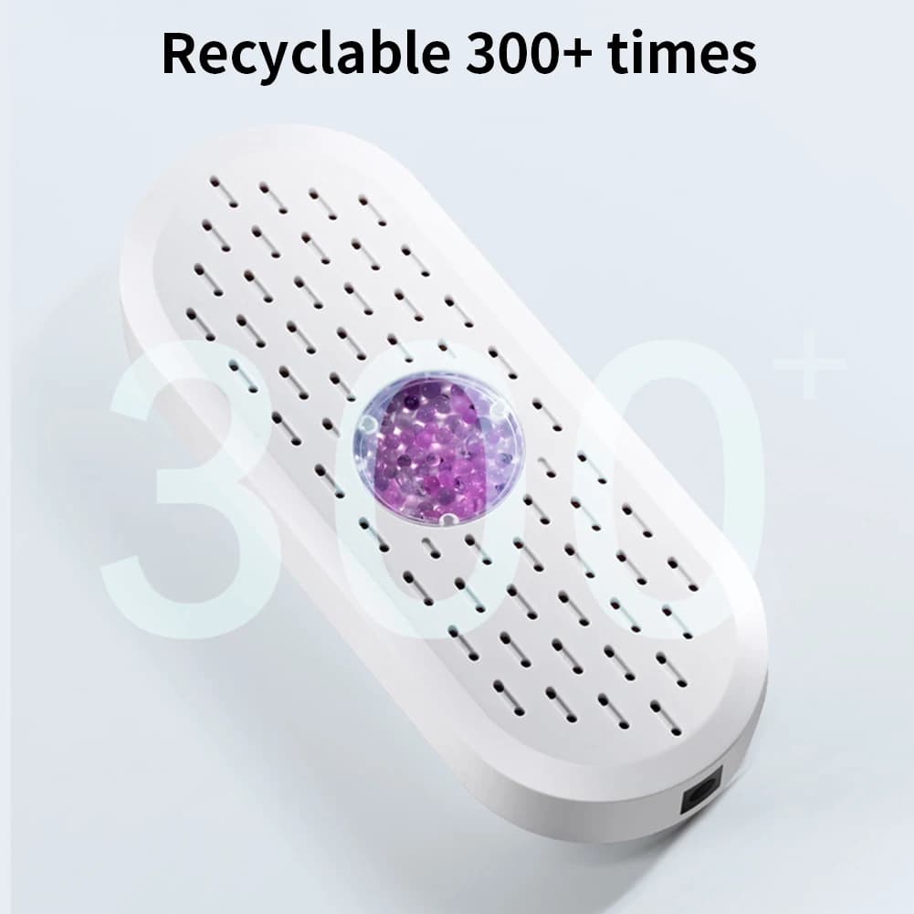 Macchina igroscopica portatile riutilizzabile Mini deumidificatore d'aria ricarica USB deumidificatore assorbente dell'umidità per armadio scarpiera