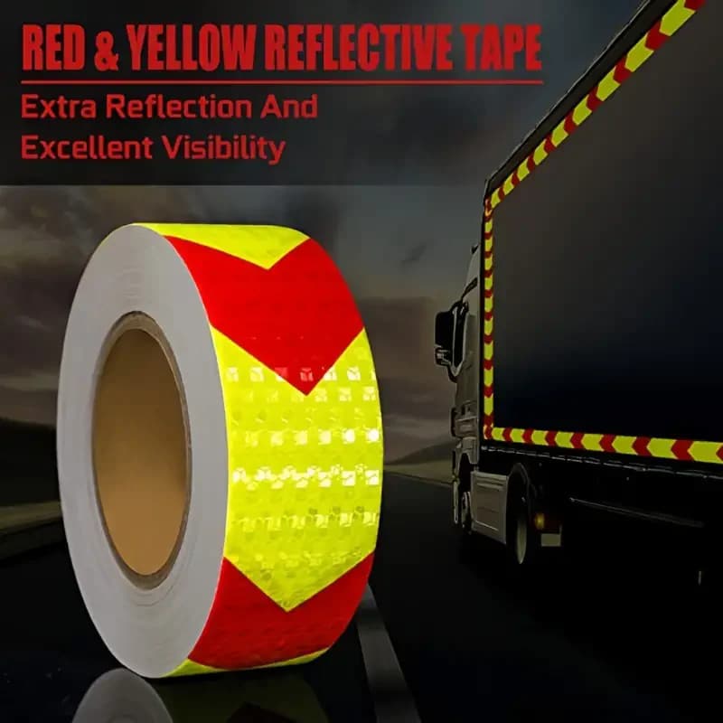 5CM * 3M freccia nastro riflettente Auto sicurezza avvertimento adesivo riflettore nastro protettivo striscia pellicola camion Auto Auto moto Sticker
