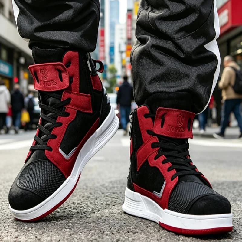 Motorcycle Boots Men Motorbike Sneaker Microfiber Leather Adventure Touring Boots Motorcyclist Shoes Anti-slip Botas Moto