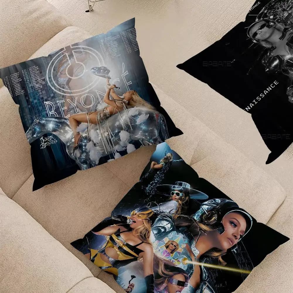 B-Beyonce Renaissance Cushion Cover Polyester Sofa Cushions Decorative Throw Pillows Home Decoration Pillowcover