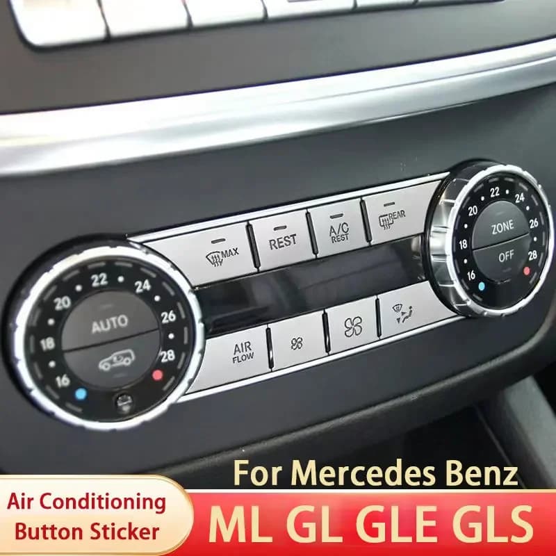 For Mercedes Benz ML GL GLE GLS W166 X166, Frame for the command lifts, Cover button volume AC, Wall decal for wheel