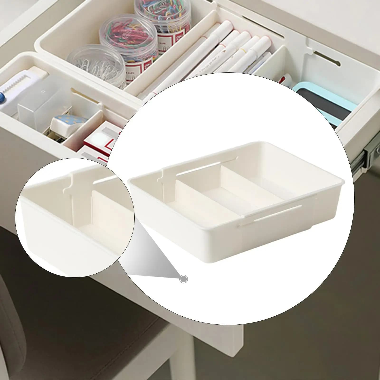 Organizzatore di cassetti espandibile Organizzatore di utensili per cosmetici da scrivania
