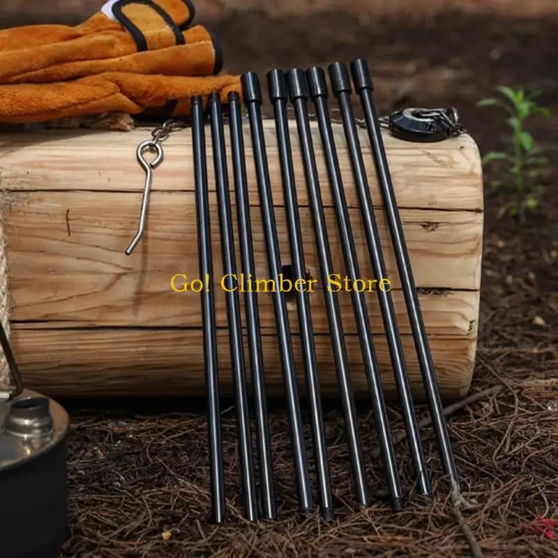 Q84C Appendiabiti da campeggio con borsa portaoggetti Treppiede da campeggio sospeso per all'aperto Set treppiede da per