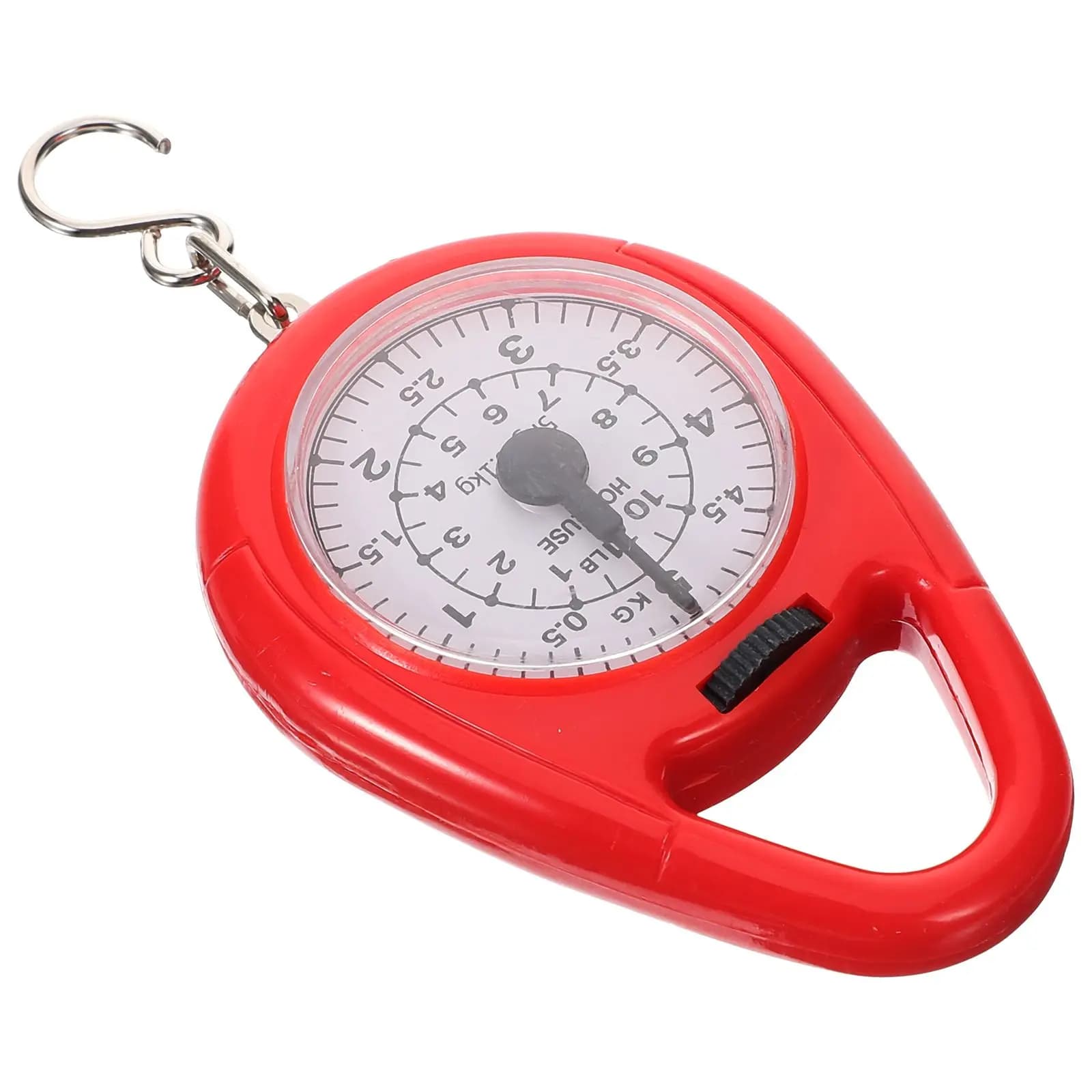 Bilancia a molla rossa accurata affidabile piccola mini bagaglio portatile da pesca bilancia portatile gancio shopping da viaggio