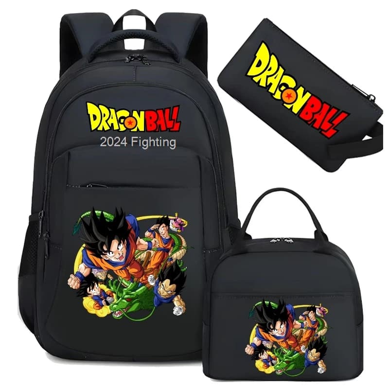 Camouflage Dragon Ball Backpacks Print Bookbag Large Capacity Adjustable Straps School Bags Travel Casual Mochilas 3PCS