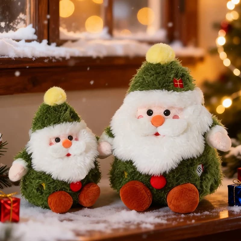 23/33cm New Exquisite Santa Claus Plush Doll Soft Stuffed Toy Christmas Party Decoration Gifts Merry Christmas Gift