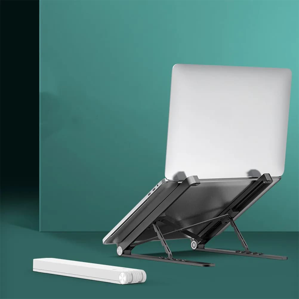 Supporto per Laptop Pieghevole Regolabile Premium, Leggero e Portatile, per Casa, Ufficio, Viaggi e Caffetterie